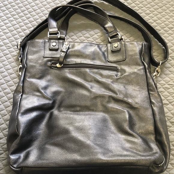 Call It Spring Black Tote Handbag - Like New - Picture 2 of 4